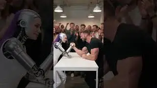 UNBELIEVABLE! Muscle Man vs. Robot Girl &ndash; Arm Wrestling Ends in SHOCK! 😱🤖🔥