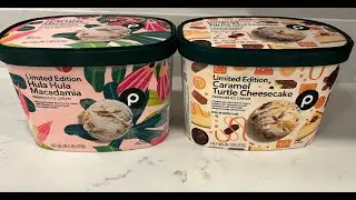 Publix Limited Edition Ice Cream: Hula Hula Macadamia & Caramel Turtle Cheesecake Review