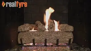 The RH Peterson Real Fyre Golden Oak Vented Gas Log Set