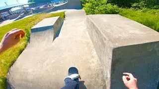 POV 4K skateboarding at THRASHER Skatepark