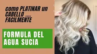 🌟 Matiza Tu Cabello Y  PINTALO De GRIS Con Este Método del / AGUA SUCIA /