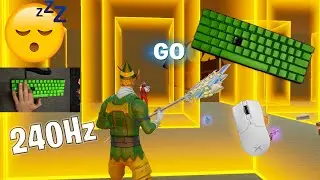 Razer Huntsman Mini Unboxing ASMR 😴 Box Fight Gameplay 📦  Fortnite 240 FPS 🏆