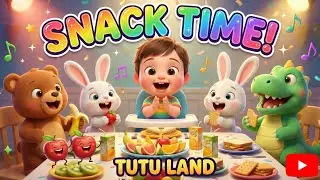 Snack Time! Yummy Healthy Food Song for Kids | Tutu Land 🍎