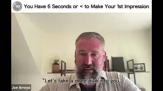 You Have 6 Seconds or Less to Make Your 1st Impression