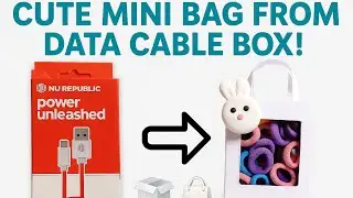 DIY Cute Mini Bag from Data Cable Box | Best Out of Waste Craft Idea