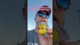 4 Jeeps Without Ducks At The Hub In South Padre Island