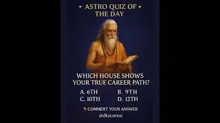 Daily Astrology Quiz Think you know your Vedic astrology  #dkscore #astrology #vedicastrology