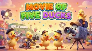 Пять маленьких утят идут в кино &mdash; весёлые детские песенки и стишки | 5 Little Ducks Go To The Mov...