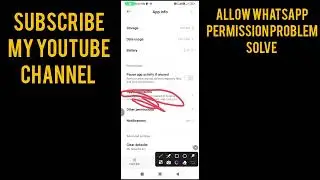 Allow WhatsApp permission problem solve 