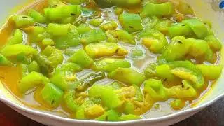 অল্প তেলে স্বাস্থ্যকর ঝিঙা রান্না//ঝিঙা রান্না//Luffa cooking//Loopha cooking.