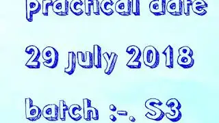 'O' level practical july  2018 paper