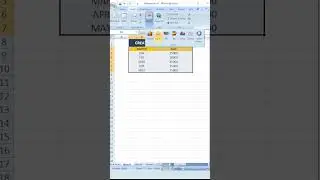How to Create a Chart in Excel in One Click #shorts