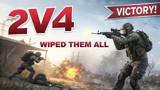 2v4 CLUTCH for the WIN! | Outnumbered But UNSTOPPABLE Squad Wipe 🔥 (Insane Ending!)