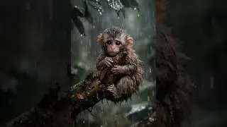 Tiny Baby Monkey Fights for Life | Emotional Rescue 💔➡️❤️Trapped Baby Monkey Saved Just in Time 🐒😭