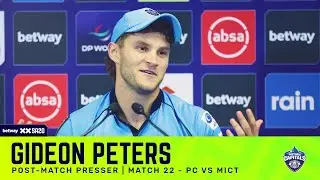 Gideon Peters, Pretoria Capitals | PCvMICT Post-match presser | Betway SA20