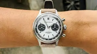 (4K) Pierre Paulin/Merkur 38mm chronograph with Seagull ST1901 movement