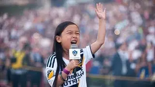 SHE'S BACK! LA Galaxy viral anthem sensation Malea Emma to sing the national anthem for home opener