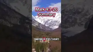 Mark 4:1-20 Summary #bible #biblestudy #devotional #mark4