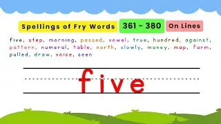 Fry Sight Words Spellings 361&ndash;380 ✍️ | Learn to Write Fry Sight Words (List 19)