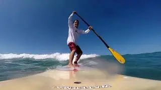Stand-Up Paddle (SUP) Surfing Ala Moana Beach Park with Tracy Yamato