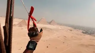 GoPro View of Military Free Fall over The Great Pyramids of Egypt
