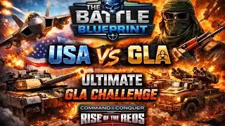 GLA Challenge USA vs GLA Command & Conquer Generals Rise of the Reds