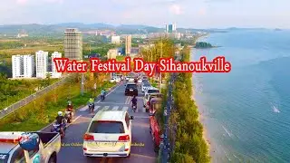 [4K] Water festival Ochheuteal beach Sihanoukville Cambodia