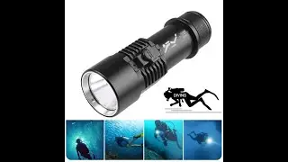 Diving flashlight P70 high-brightness L2 magnetic control switch professional diving fill light