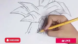 Как нарисовать Гоку SSJ God по мотивам Art Simple // Брейдон Дрю Вистс