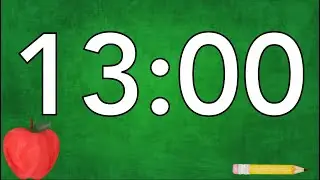 13 Minute Fun Back to School 2025 Timer (No Music, Soft Chimes Alarm at End)