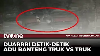 CCTV Detik-detik Dua Truk Adu Banteng di Jalan Purworejo-Magelang | AKIM tvOne