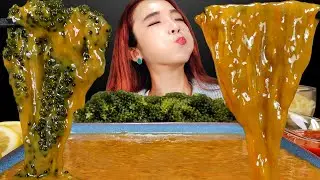 [Mukbang]💛해삼내장 고노와다먹방!!😋(🍇바다포도먹방!💚) Sea cucumber intestines, sea grapes, korean food ASMR | 쎄미