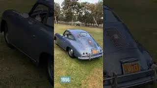 The 1956 356A coupe of your dreams! Pulling in to the 356 Club of SoCal concours in July 2022
