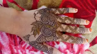 Full finger back hand mehndi design like and subscribe peles 👍💫🍁