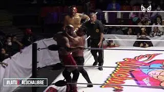 Toscano e Hijo de Dos caras Vs Apolo y Akbar Farat con Robles Promotions