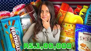 Rs 1 Lakh USA Haul 😱😱 Exploring Crazy American Snacks & More! 🇺🇸🍫🛍️