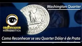 Como Reconhecer se seu Washington Quarter Dollar é de Prata