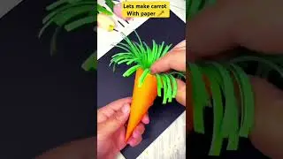 Amazing carrot craft 🥕😲✨ #craft # viral  #craftcorner #diy #youtube #trending