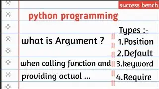 what is argument ?types with example.python for begginer.python tutorial for begginer.