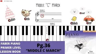 Faber Piano Adventures Primer Level Lesson Book pg.36 &ldquo;Middle C March&rdquo;