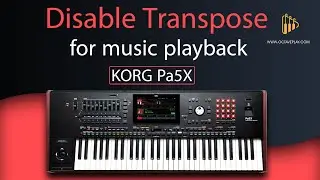Disabling transpose in playing mp3 songs on Pa5x keyboard.