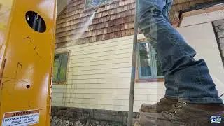 Green Ox Renew Wood Cleaning Demo | Eco-Friendly House Washing in Oscoda, MI
