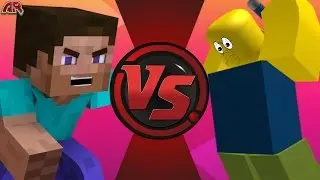 Стив из Майнкрафт против Роблоксианца! Реванш! Cartoon Fight Club, эпизод 135