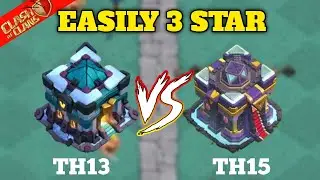 TH13 VS TH15 CWL ATTACK STRATEGY | Clash Of Family