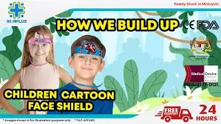 【𝐂𝐇𝐈𝐋𝐃𝐑𝐄𝐍 𝐅𝐀𝐂𝐄 𝐒𝐇𝐈𝐄𝐋𝐃】BUILT IT UP WITH YOUR KID FACE MASK | Protective Face Shield