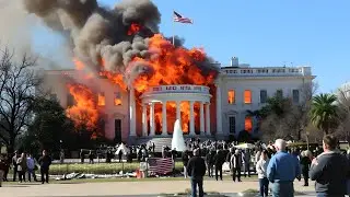 2 минуты назад президентский дворец США в Вашингтоне был жестоко разрушен российским Як-141.
