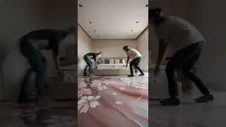 Ultra Glossy Sakura Epoxy Floor | Penthouse Interior #sakuraepoxy #epoxyfloorart #luxurypenthouse