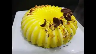 glaçage miroir jaune pour entremets كلساج لتزيين  الحلويات الفرنسية  بكل  احترافية