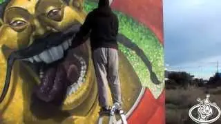 Yellow Power graffiti by Duke103. Valencia 2014