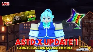 🔴ASTD X UPDATE 1 STREAM! All Codes, Showcases & More! (All Star Tower Defense)